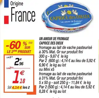 Netto Un Amour de Fromage Caprice des Dieux offre