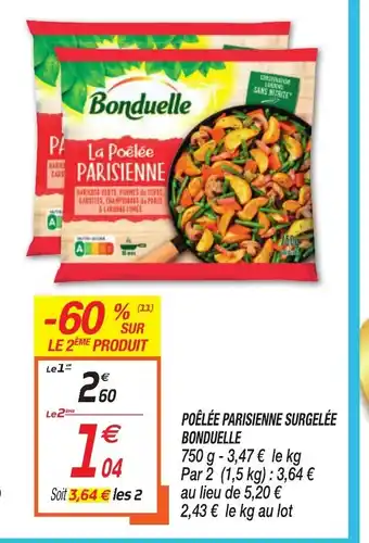 Netto Poêlée Parisienne surgelée Bonduelle offre