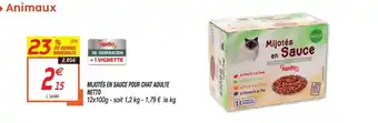 Netto Mijotés en Sauce Pour Chat Adulte offre