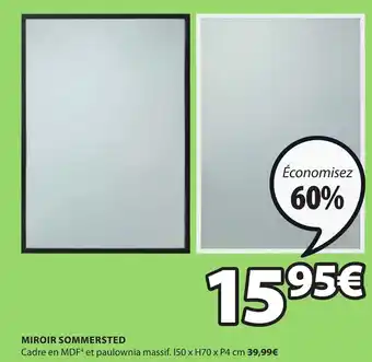 JYSK Miroir Sommersted offre
