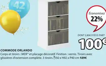 JYSK Commode Orlando offre
