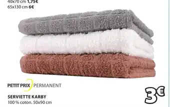 JYSK Serviette karby offre