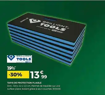Feu Vert Tapis De Protection Pliable offre