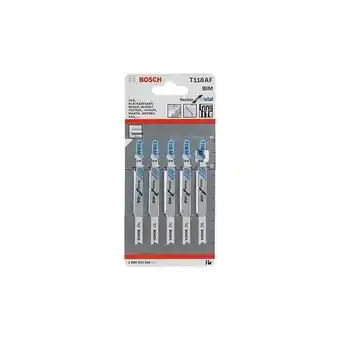 Brico Cash Lot de 5 lames de scie sauteuse T 118 AF BOSCH 2608634505 pour métal offre