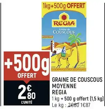 Regia graine de couscous moyenne