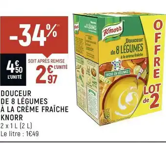 Spar Knorr douceur de 8 légumes à la crème fraîche offre