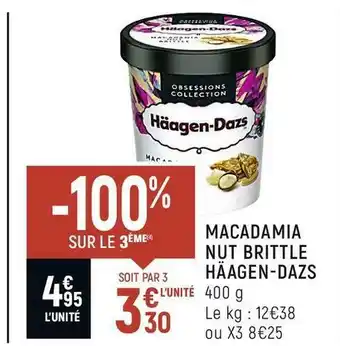 Spar Häagen dazs macadamia nut brittle offre