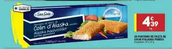 ALDI 20 Portions De Filets De Colin D'alaska Panées offre