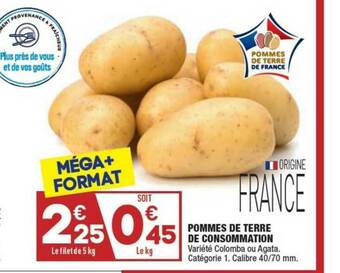 ALDI Pommes De Terre De Consommation offre