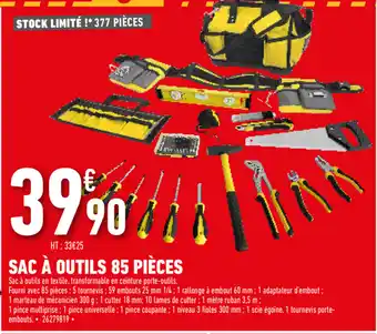 Brico Cash Sac À Outils 85 Pièces offre
