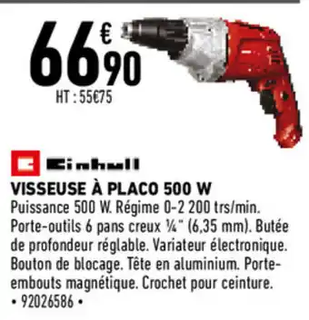 Brico Cash Visseuse À Placo 500W offre