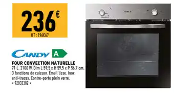 Brico Cash Four Convection Naturelle offre