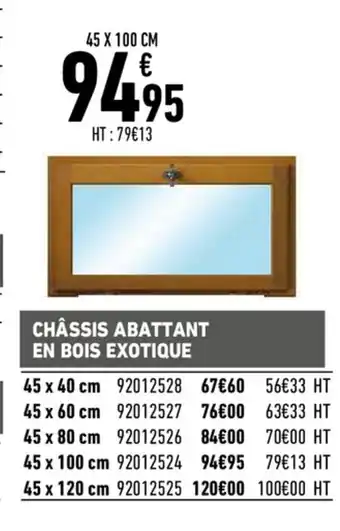 Châssis Abattant En Bois Exotique