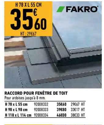 Raccord Pour Fenêtre de Toit