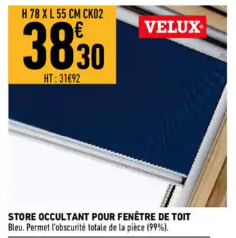 Store Occultant Pour Fenêtre de Toit
