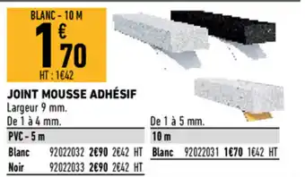 Brico Cash Joint mousse adhésif offre