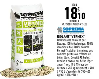 Brico Cash Isolant "vermex" offre