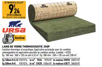 Brico Cash Laine de verre thermocoustic offre