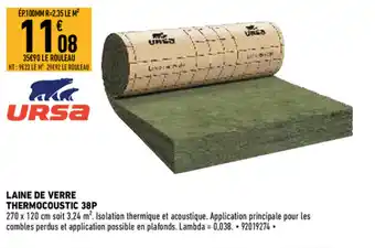 Brico Cash Laine de verre thermocoustic offre