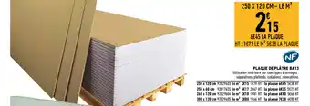 Brico Cash Plaque de plâtre offre