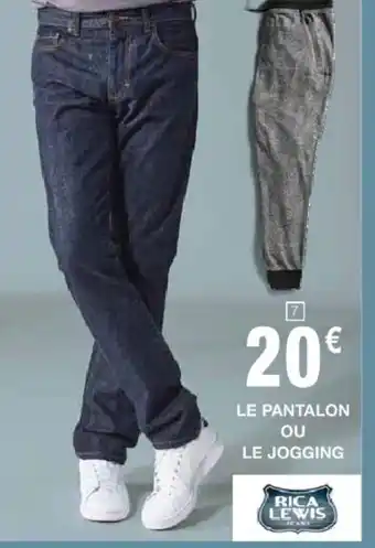 Le pantalon ou le jogging