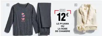 Cora x Carrefour Le pyjama ou la robe de chambre offre