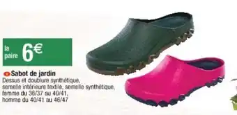 Cora x Carrefour Sabot de jardin offre