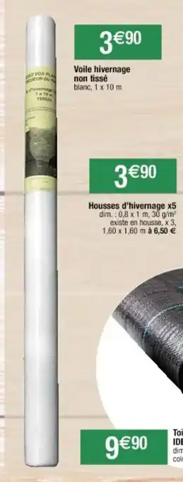 Cora x Carrefour Voile hivernage nin tissé offre