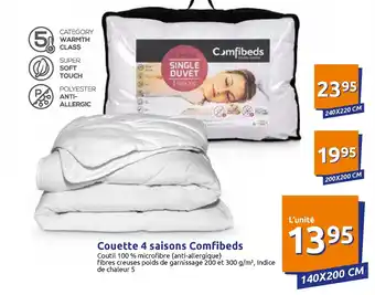Action Couette 4 saisons comfibeds offre