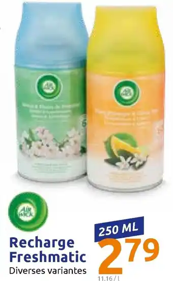 Action Recharge freshmatic offre