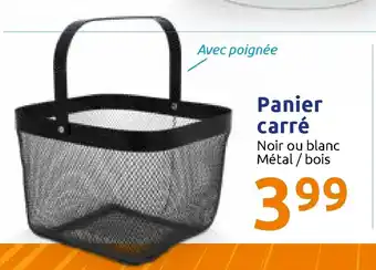 Action Panier carré offre