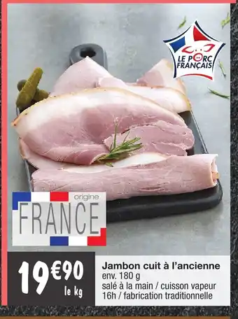Migros Jambon cuit à l'ancienne offre