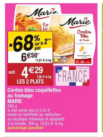 Migros Cordon bleu coquilletttes au fromage offre