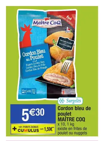 Migros Cordon bleu de poulet offre