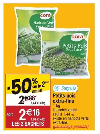 Migros Petits pois extra-fins offre