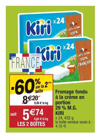 Migros Fromage fondu à la crème en portion offre