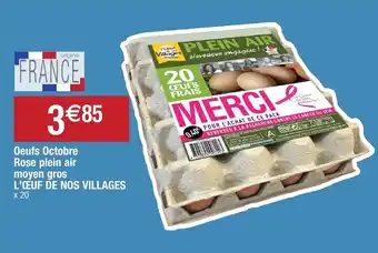 Migros Oeufs octobre rose plein air moyen gros offre