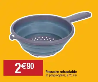 Passoire rétractable