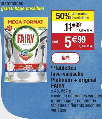Migros Tablettes lave-vaisselle Platinum + original offre