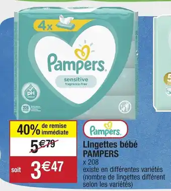 Migros Lingettes bébé offre