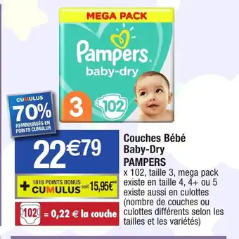 Migros Couches bébé Baby-Dry offre