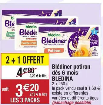 Blédîner potiron dès 6 mois