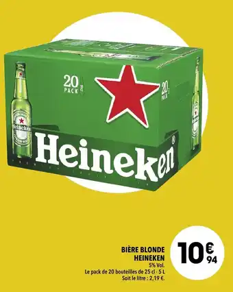 Supeco Bière Blonde Heineken offre