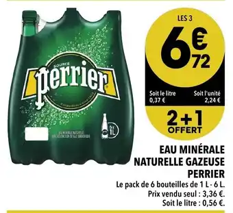 Supeco Eau minérale naturelle gazeuse offre