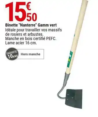 Gamm vert Binette "nanterre" gamm vert offre
