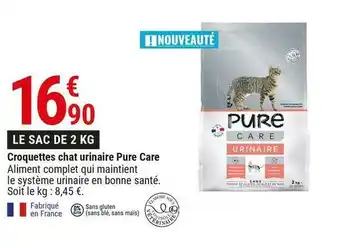Croquettes chat urinaire pure care