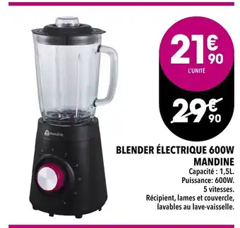 Blender électrique 600W Madine