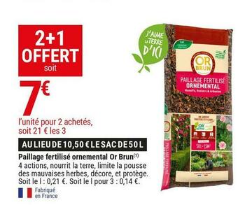 Gamm vert Or brun paillage fertilisé ornemental offre