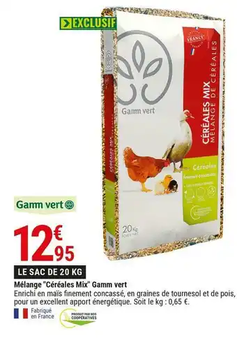 Gamm vert Gamm vert mélange "céréales mix" offre