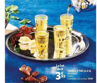 Verres à Thé 12.5 Cl
